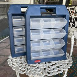 Rubbermaid storage cabinets for small parts,