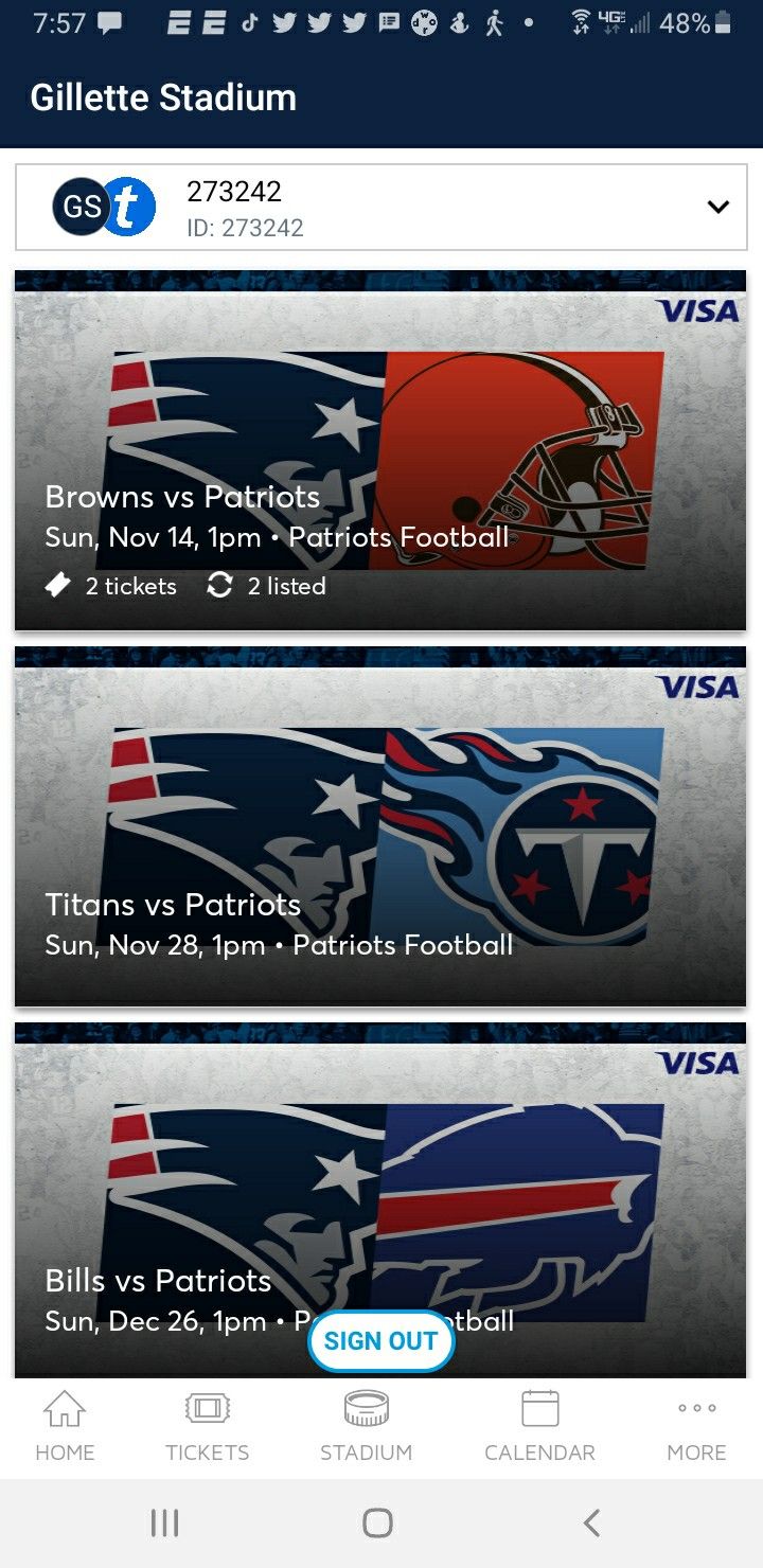 Pats Vs Browns Tickets