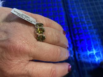 Floresta Apatite And White Topaz Ring 