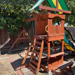 Backyard Discovery All Cedar Playset Swingset