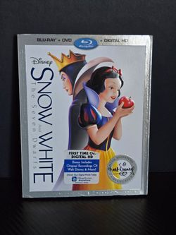 Disney Snow White and the Seven Dwarfs: Blu-Ray + DVD - New - Slipcover