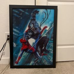 Spiderman x Venom 3D Wall Portrait 