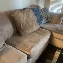 2 Piece Couch With Pillows 