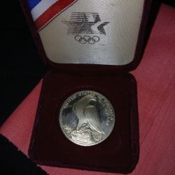 1984 Olympic Coin Silver