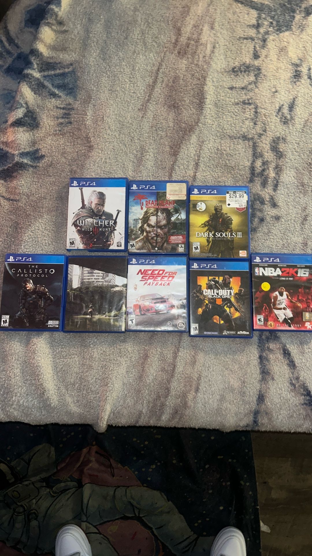 PS4 Games And PlayStation Bag