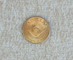 Vintage Cadillac/General Motors Brass 50 Million Cars Commemorative Coin