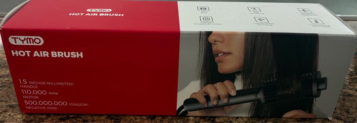 TYMO Hot Air Brush – 1.5" Ceramic Hair Styling Brush