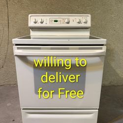 GE Glass-Top Electric Range 220