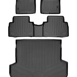 SMARTLINER Custom Fit Floor Mats  For 2019-2021 Hyundai Santa Fe / New 