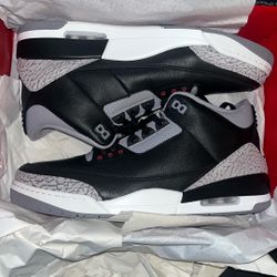 Air Jordan Black Cement 3 2024 Size 13 