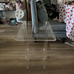 Acrylic C Shape Side Table/laptop Stand 