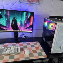 White Gaming Computer