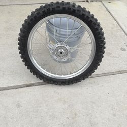 Kawasaki dirtbike rims and tires