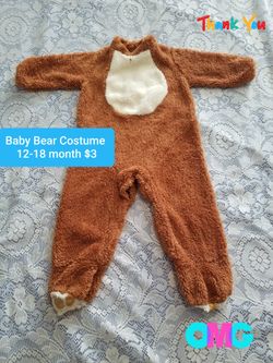 Baby Bear Costume For 12 Month-18Month