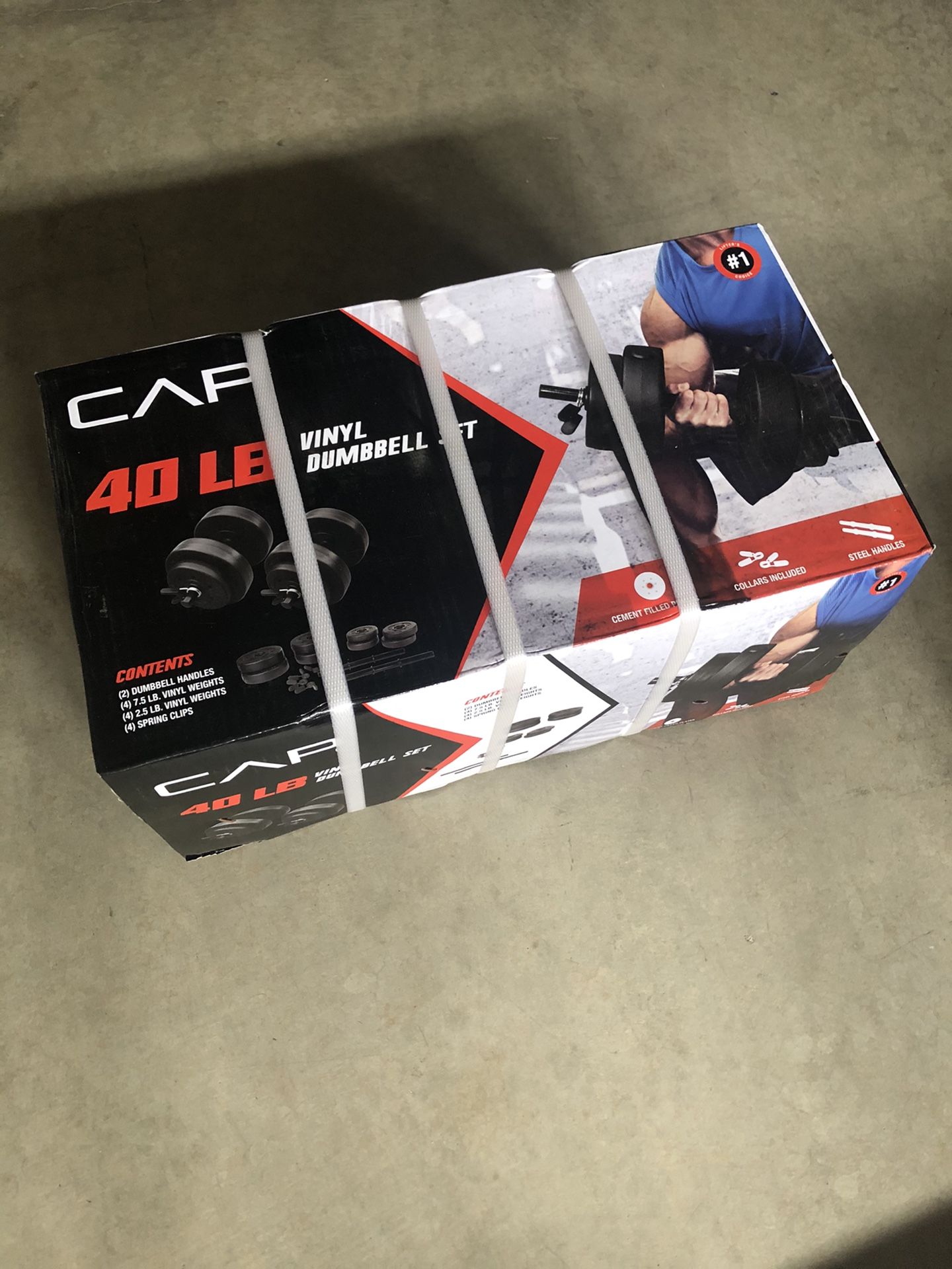 40 Pound CAP Vinyl Dumbbell Set | BRAND NEW