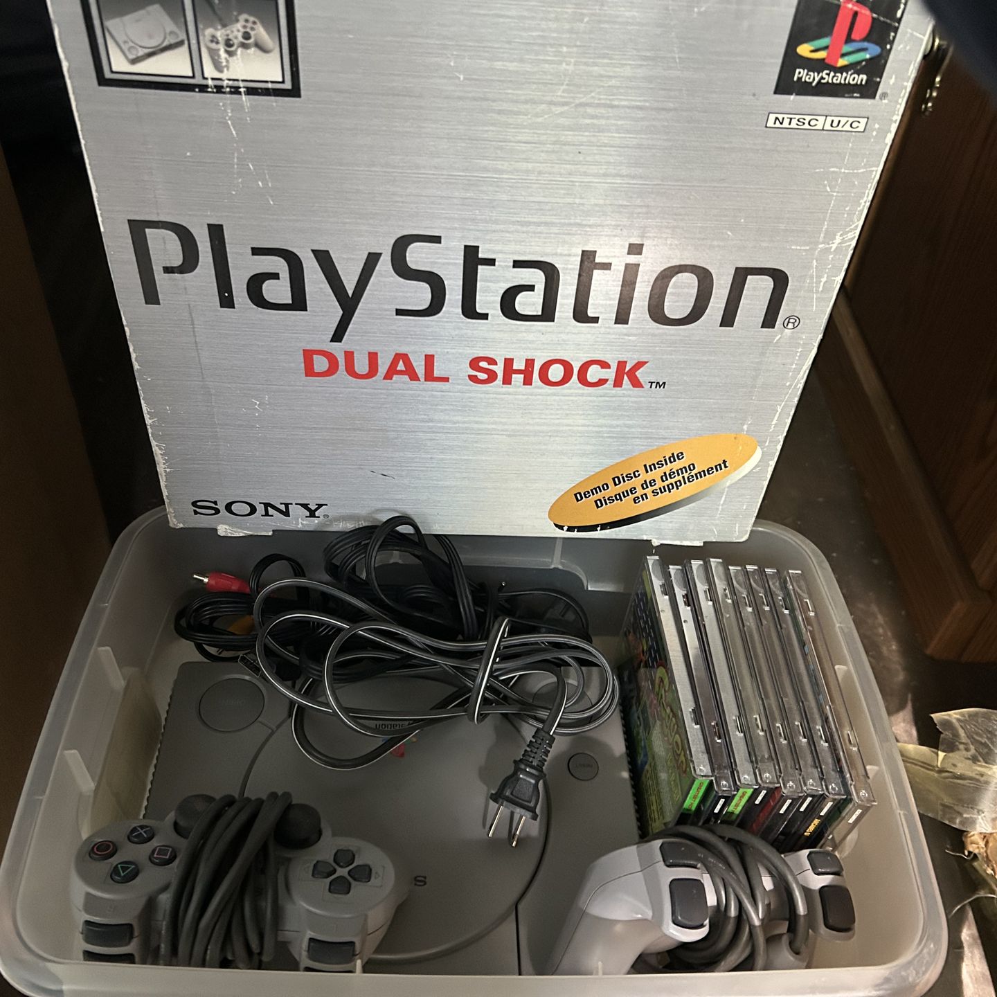 Original PlayStation 1 with box