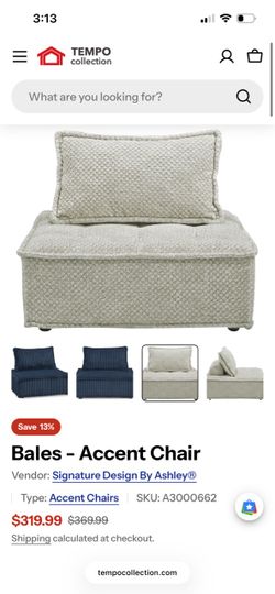 Accent Chair/ Ottoman