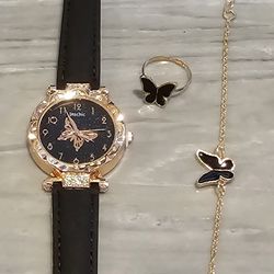 Brand NEW Butterfly watch and costume Jewelery 