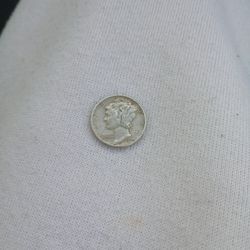 1944 Pure Silver Dime No Mint Mark Very Rare