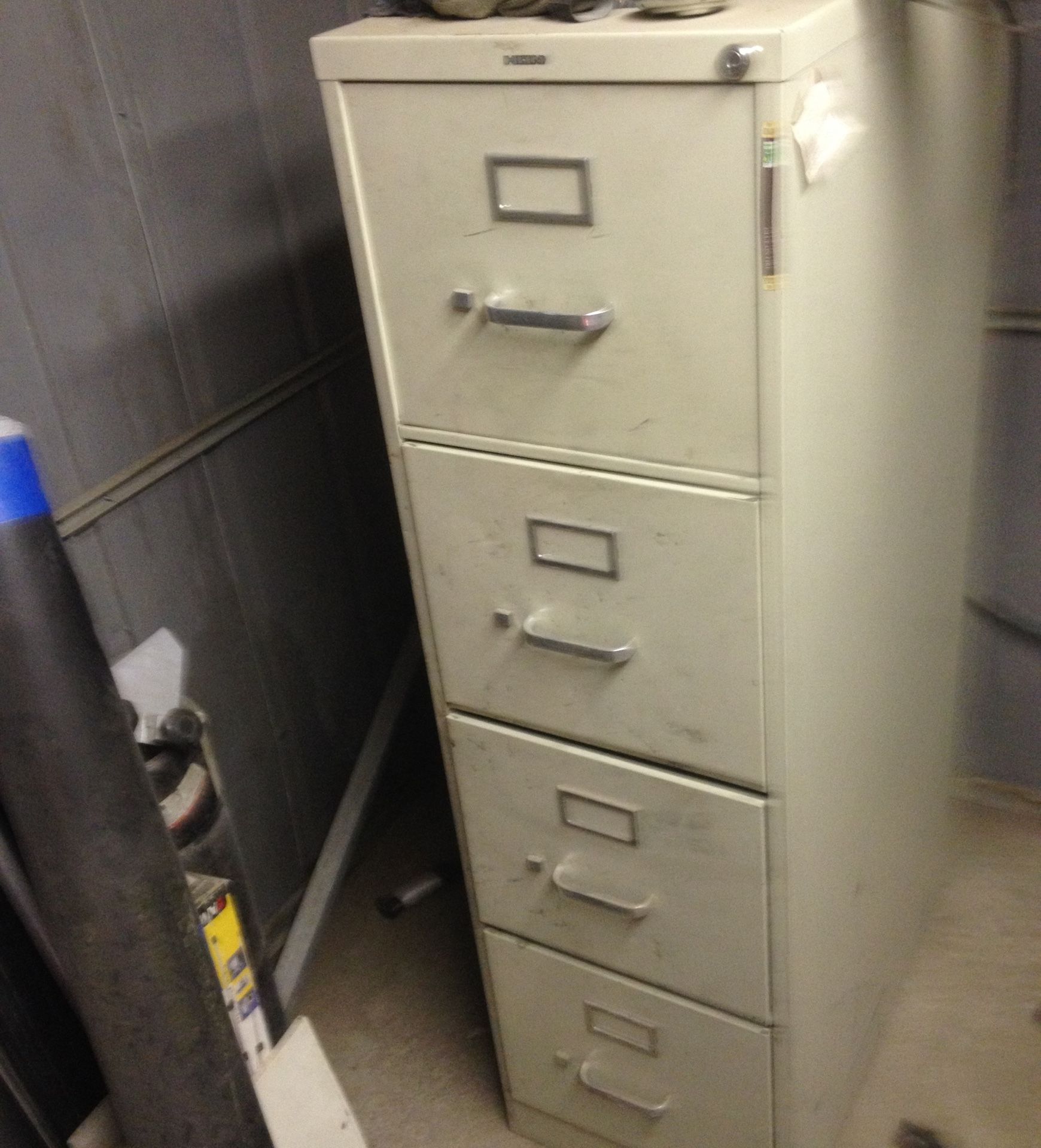 Metal file cabinet