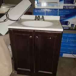 24" Vanity Dark Brown Color-$60 