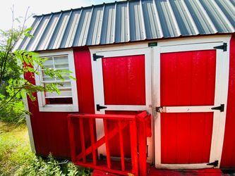 Storage shed with insulation and closed  the gaps and added closer