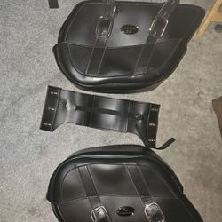 Motorcycles Leather Saddlebags 