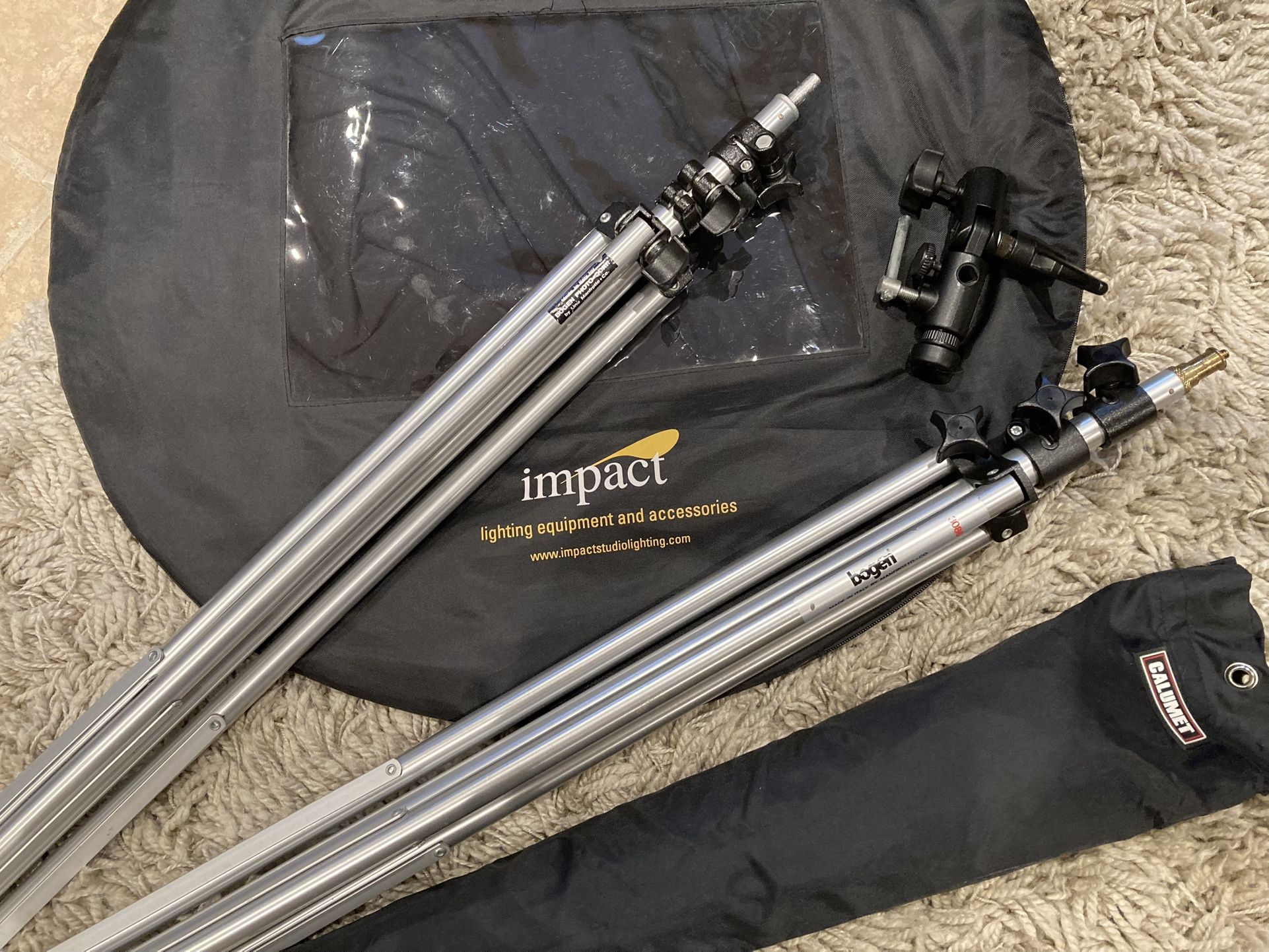 Portrait Photography Gear - Back Drop, Stands, Soft Box, Reflector & More