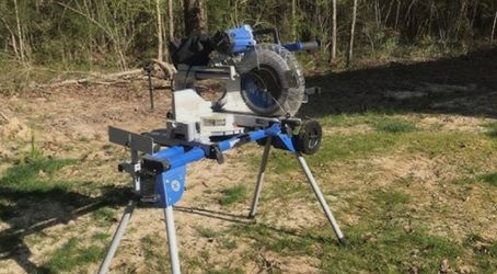Kobalt duel bevel miter saw with mobility 1 person stand!