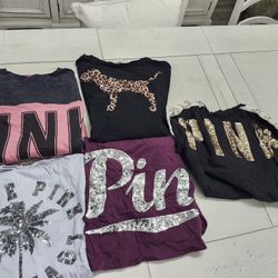 Pink vS Shirts Size Small 