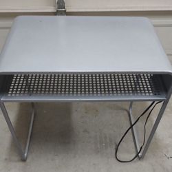 Small Metal Desk w/ USB & electrical ports!