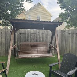 Wooden Outdoor Swing 