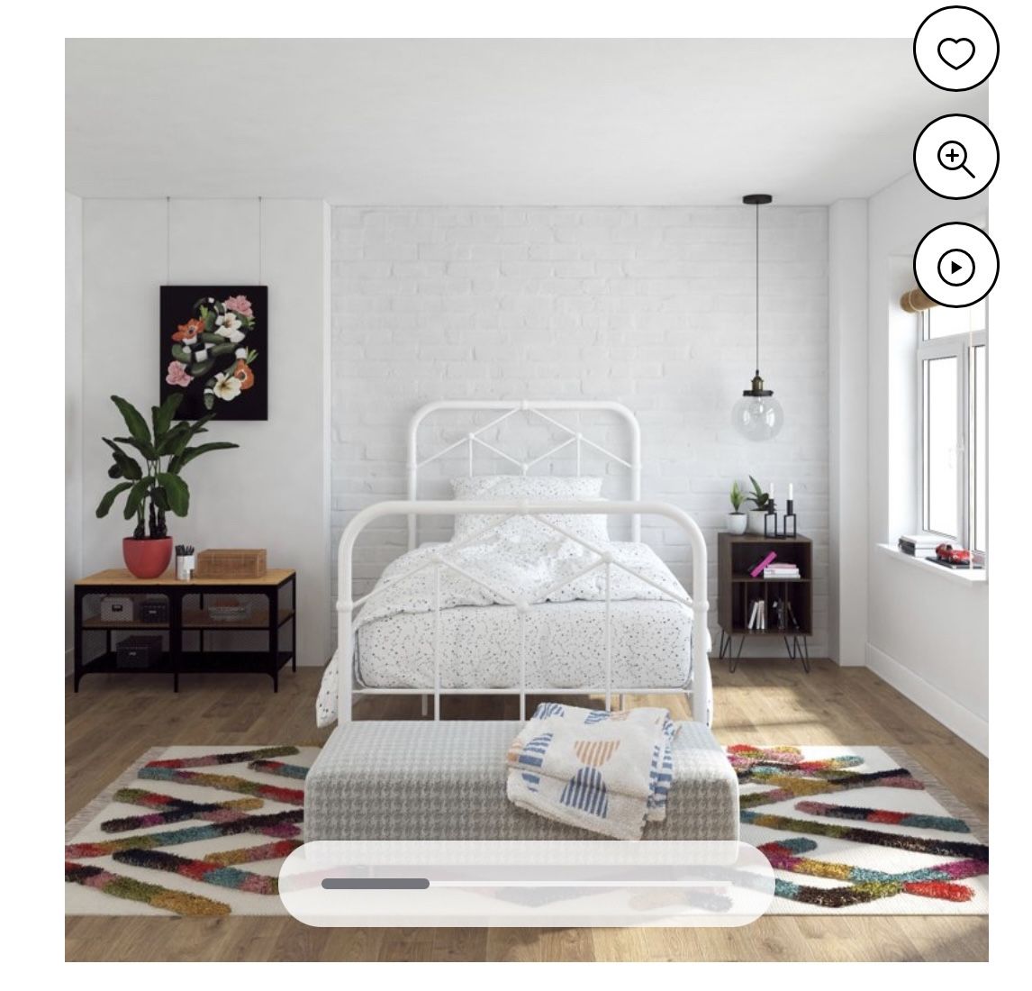 Brand New Twin Bed Frame White