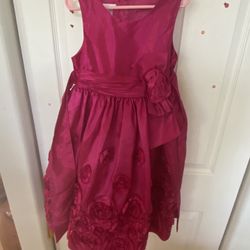 Girls Pink Party Dress Size 6