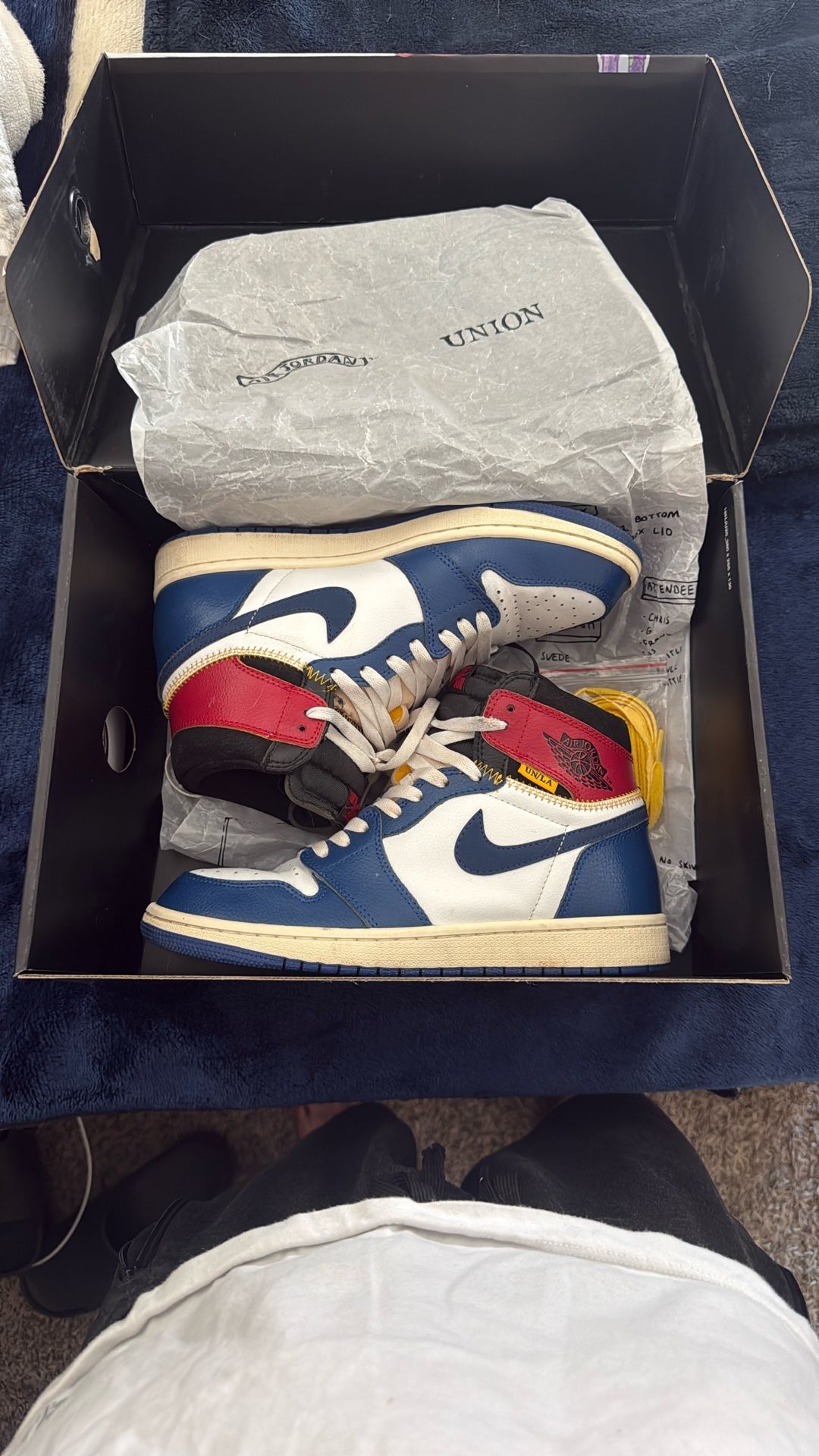 Jordan 1 Union Blue Toe