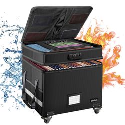 DocSafe Fireproof Document Box with Lock,2-Layer  Q(2) 