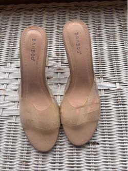 Clear top sandals