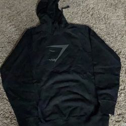 GYMSHARK SHARKHEAD INFILL BLACK HOODIE XL NEW! 
