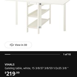 IKEA Solid Wood Foldable Table
