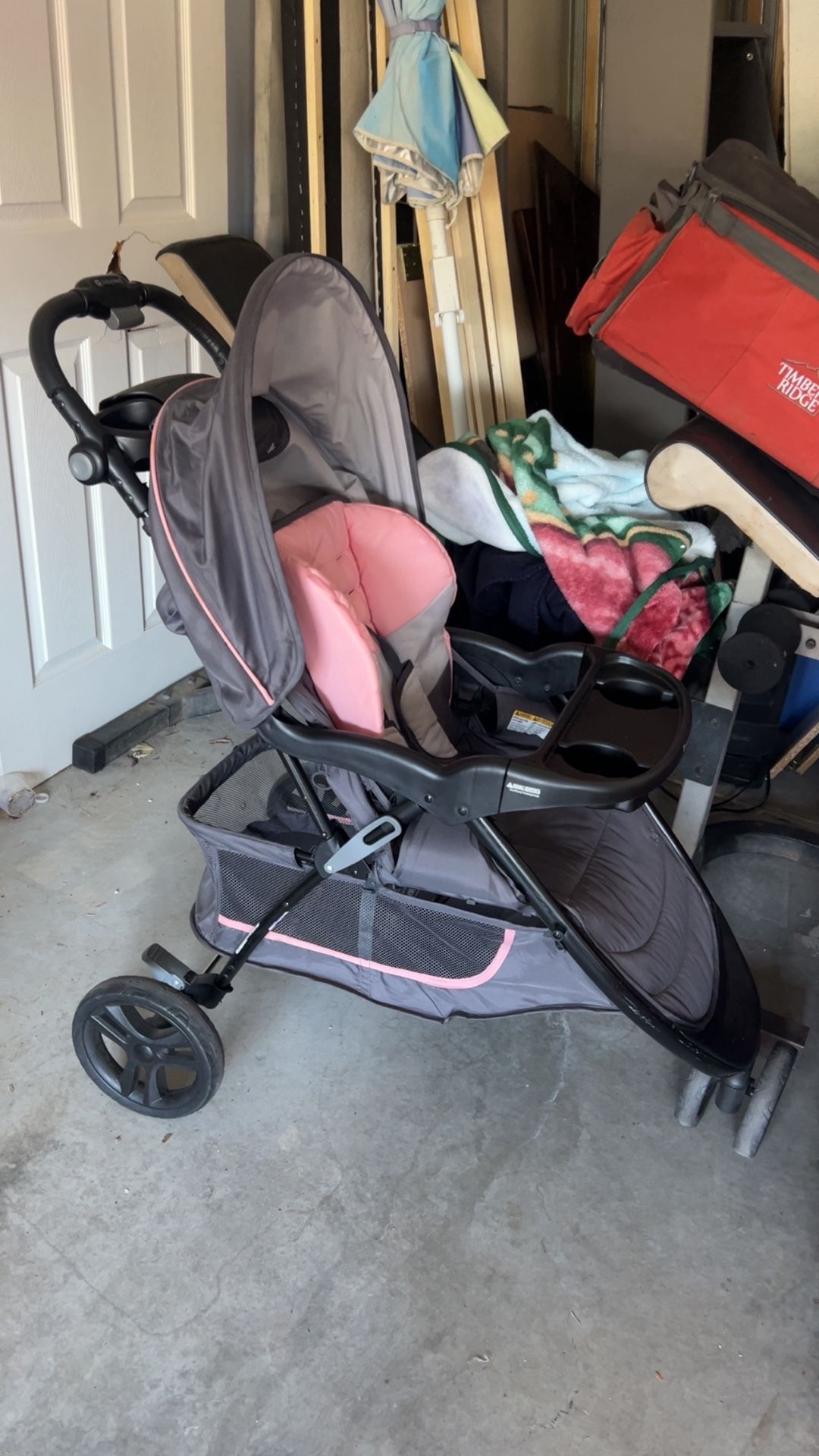 Baby Trend Stroller / Jogger - Gray / Pink 
