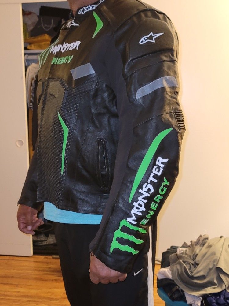 3XL Alpinestars Monster Energy Leather Jacket for Sale in Torrance