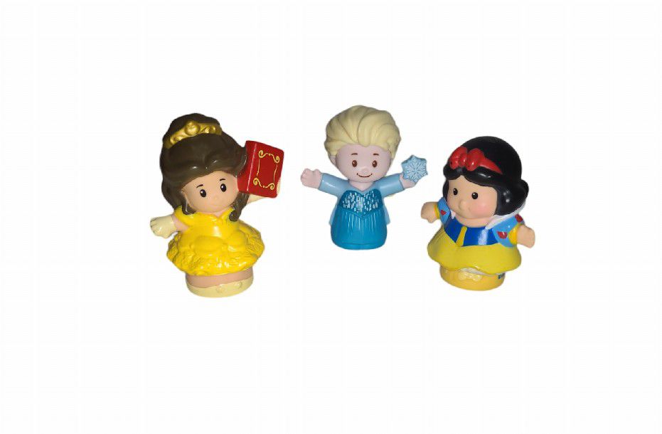 Fisher Price Little People Disney Princess Snow White, Elsa & Belle Toys   