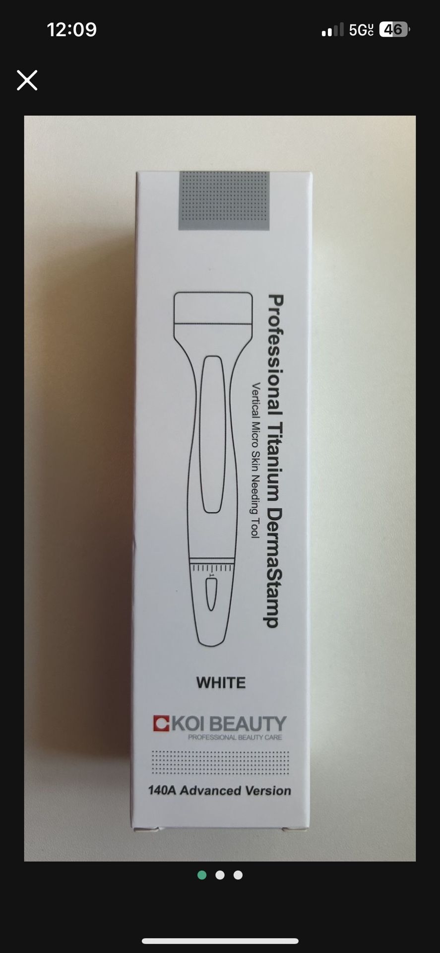 🩶 Koi Beauty Titanium DermaStamp Advanced Version (140-Pin) – Brand New