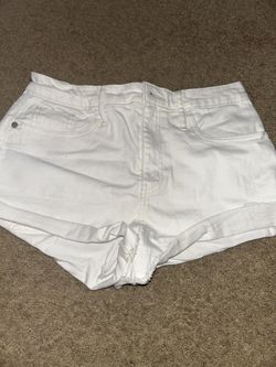 White Jean Shorts