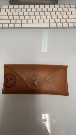 Ray Ban Original Brown Leather Style Medium Case