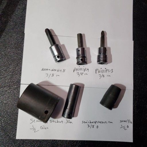 Snap-On usa tools bundle sockets mix 6piece