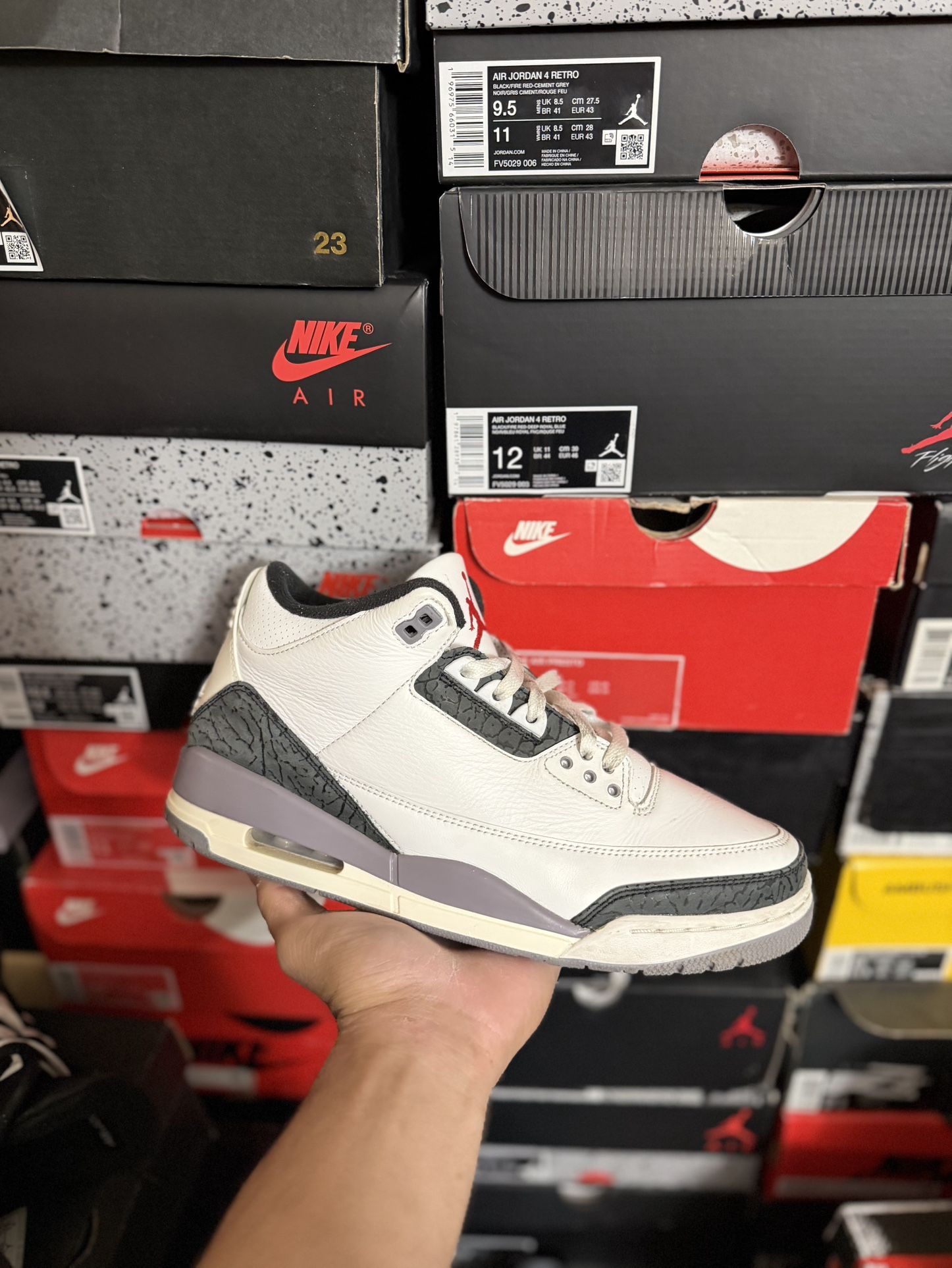 Jordan Cement Grey 3s size 10 Close To VNDS