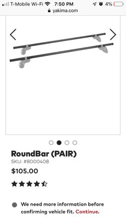 Yakima round bars 48inch