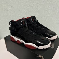 Air Jordan 6 Rings GS “Bred” Size 5Y – Great Condition w/ Box