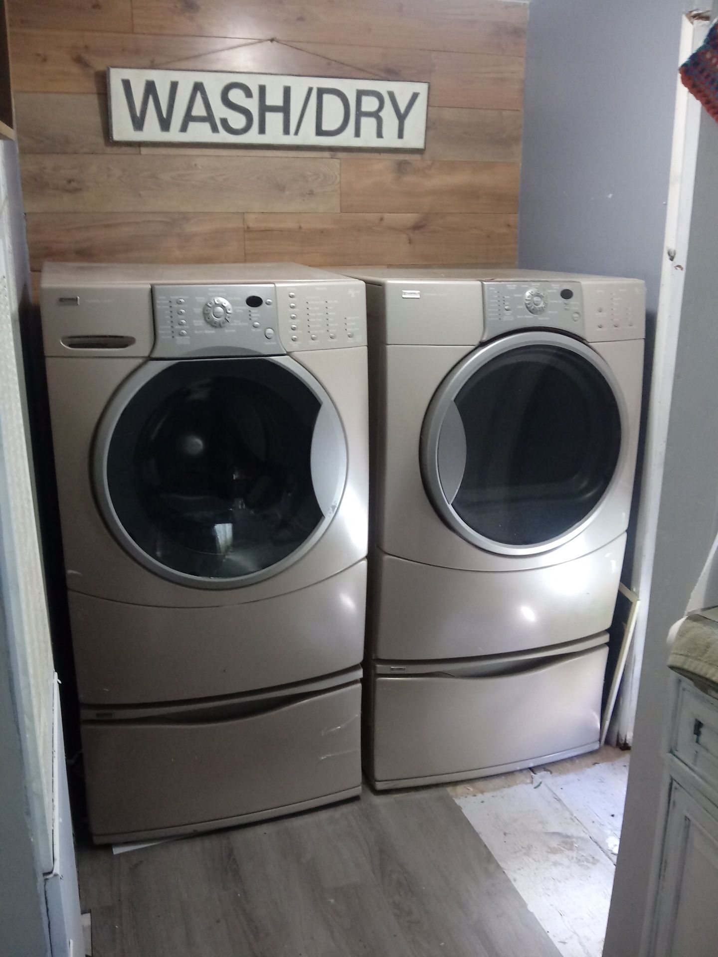 Kenmore Elite Front loading washer and dryer set